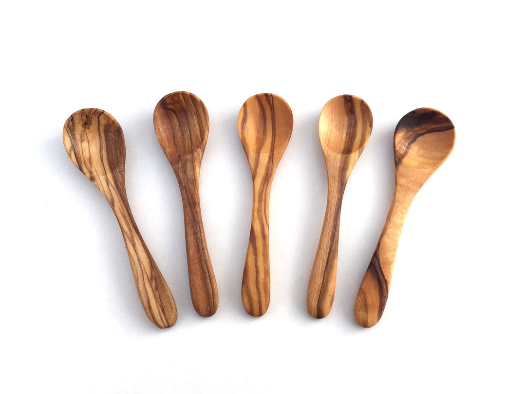 20 Mini Cuillères En Bois - Ustensiles Cuisine Pour Thé, Sauce, Mélange - Écologiques
