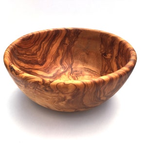 Bowl diameter selectable Ø 20/22/23/24/25/26/28/30/31/32/34 cm, salad bowl, fruit bowl, wooden bowl, bowl, handmade from olive wood image 5