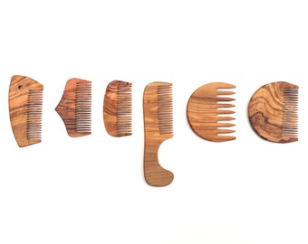 Comb, shape selectable, hair comb, natural product, vegan, handmade from olive wood