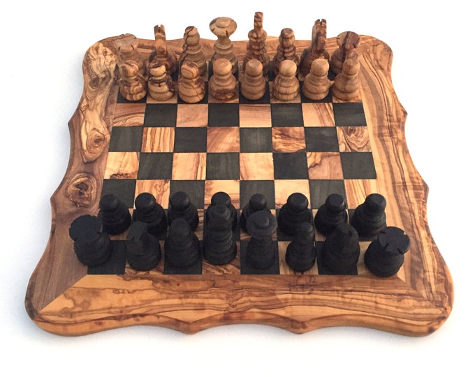 Chess Set Rounded Edge, Chess Board Size. L Incl. 32 Chess Pieces ...