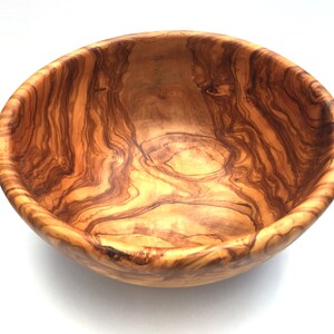 Bowl diameter selectable Ø 20/22/23/24/25/26/28/30/31/32/34 cm, salad bowl, fruit bowl, wooden bowl, bowl, handmade from olive wood image 3