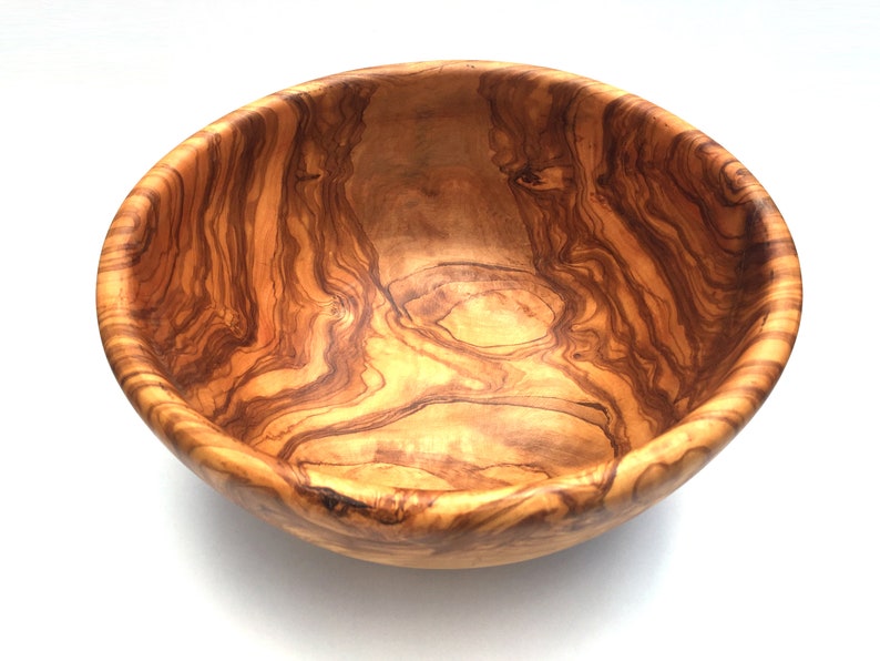 Bowl diameter selectable Ø 20/22/23/24/25/26/28/30/31/32/34 cm, salad bowl, fruit bowl, wooden bowl, bowl, handmade from olive wood image 3