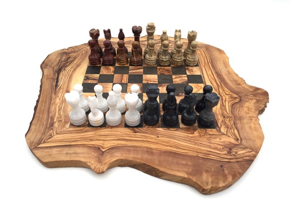 32 Stück Holzschach Spiel Schach Figuren Set Holzschach Set Für