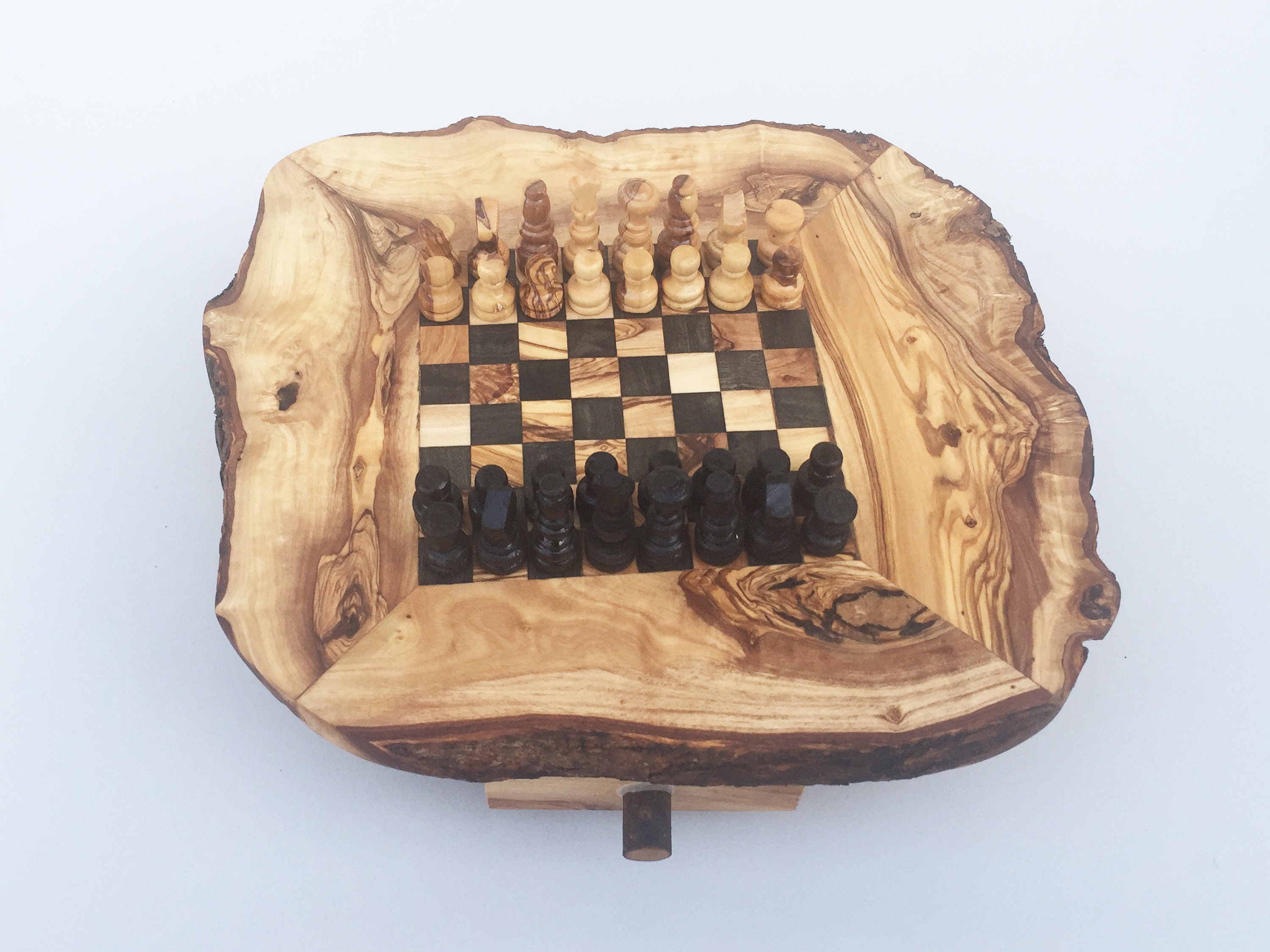 Chess Game Rustic Chess Table Size S Incl. Chess Pieces - Etsy Australia