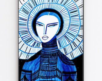 Bohemian Girl - original artwork and giclee prints  by monneeshka