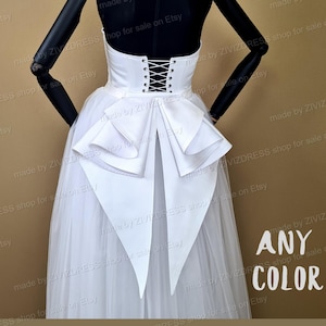 Detachable Satin Wedding Dress Bow: Fantasy Bow for Bridal Gown