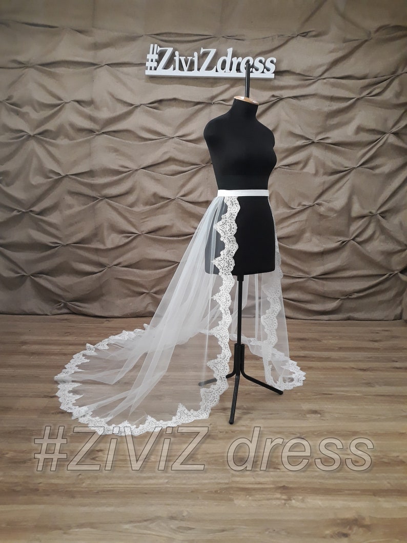 lace detachable train