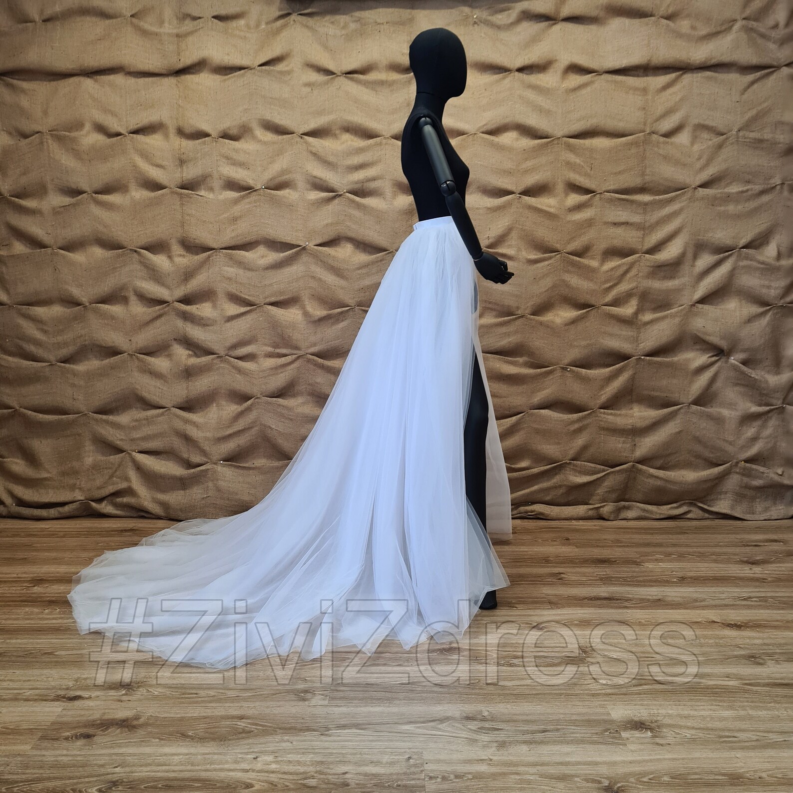 Tulle Detachable Train Detachable Wedding Skirt Train Tulle Etsy