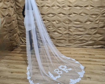 Personalised Bridal Veil, Wedding veil with initials, Personalised veil, Initials monogram, Custom monogram veil, bridal cover up, lace veil