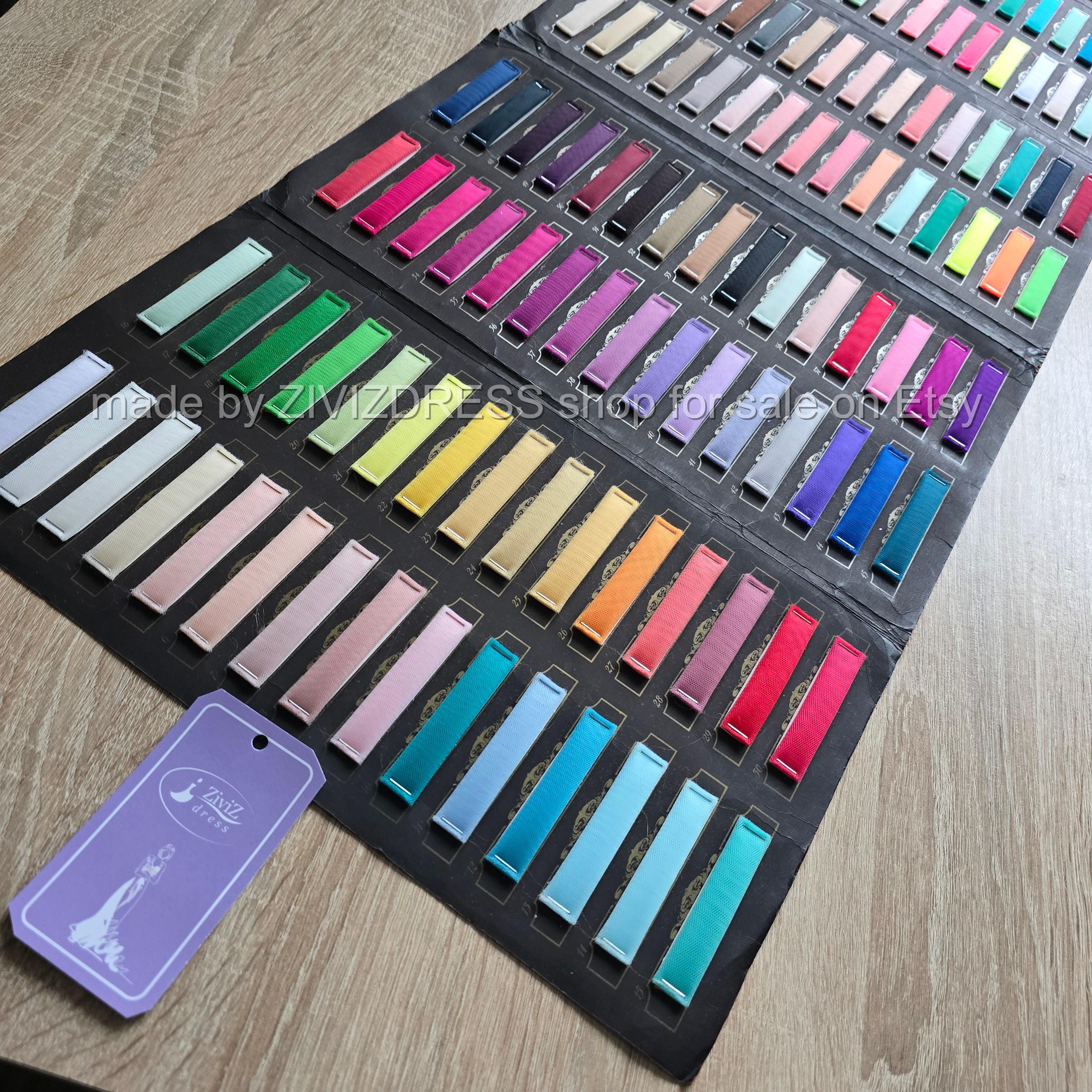 Tulle Color Palette: Custom Wedding Dress & Veil Fabric Samples