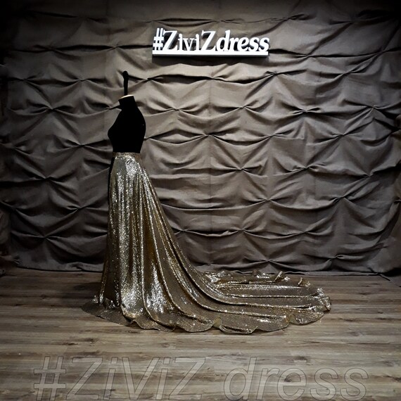 Silver top detachable skirt