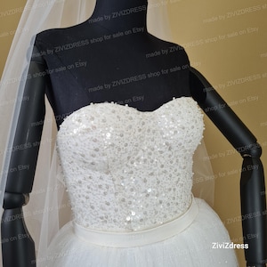 Beaded Bridal Corset Top: Sparkle Wedding Bustier