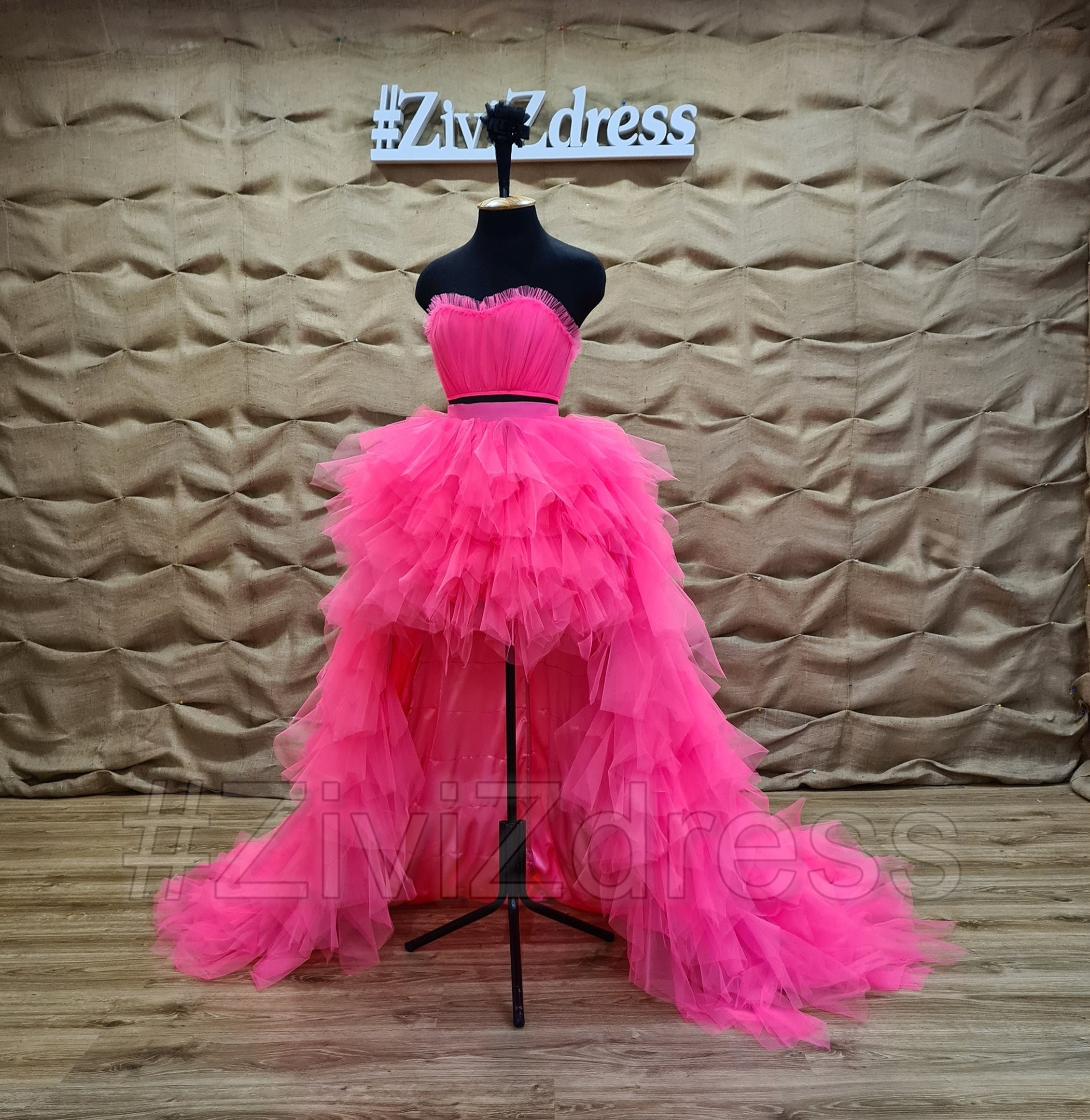 de primera categoría identificación gusano Vestido de novia rosa caliente conjunto: corsé superior - Etsy España