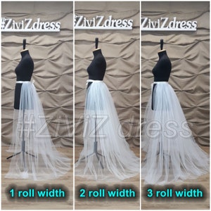 1 Layer Detachable Train Wedding Skirt-train Removable - Etsy