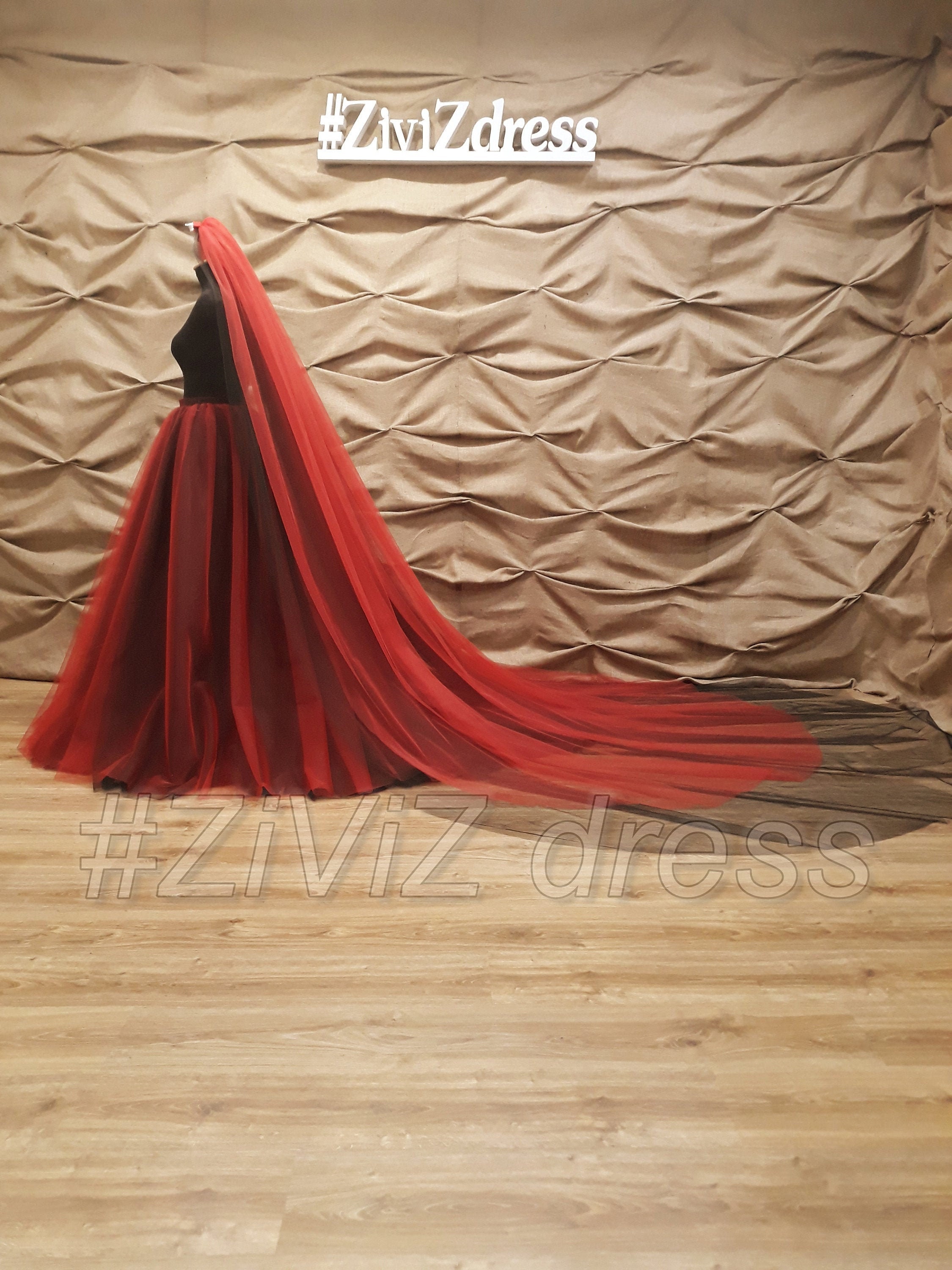 long black veil skirt