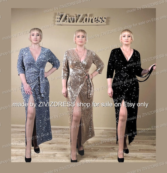 Buy Sparkly Golden Dress, Gold Maxi Gown Slit, Sequins Evening Long Sleeves Dresses Online in India - Etsy Buy Sparkly Golden Dress, Gold Maxi Gown Slit, Sequins Evening Long Sleeves Dresses Online in India - Etsy