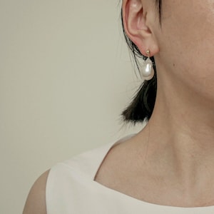 Classic Baroque Pearl Stud Earrings