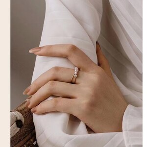 Adjustable Pearl Ring
