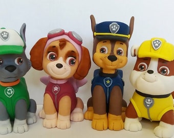 PAW Patrol fondant cake toppers