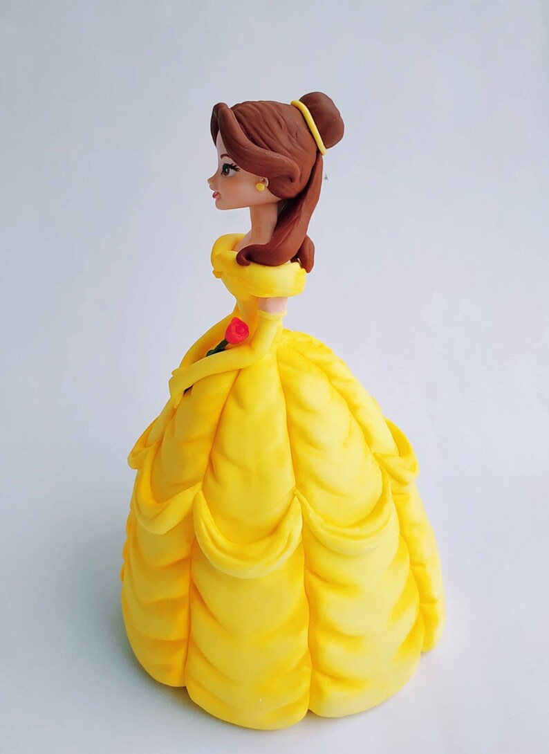 Princess Belle fondant cake topper | Etsy
