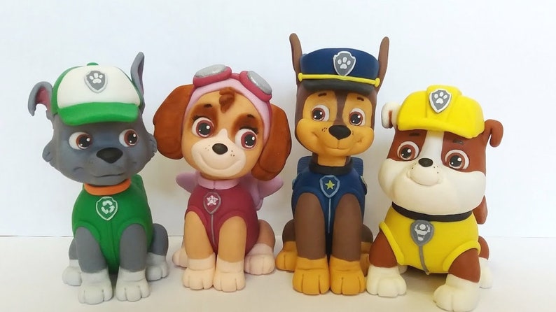 PAW Patrol fondant cake toppers paw patrol fondant toppers
