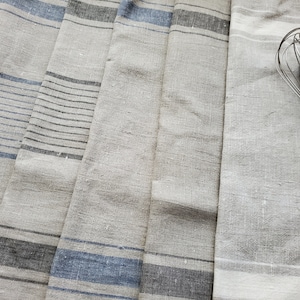 LARGE Rustic French Style Tea Towel/ 100% Linen 18 x 30'' with hanging loop/ Customer Favorite image 4