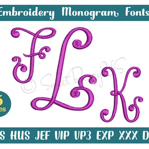 Monogram embroidery font, Machine embroidery, Embroidery fonts, Embroidery design, Wedding embroidery, Monogram fonts , 3 letter monogram