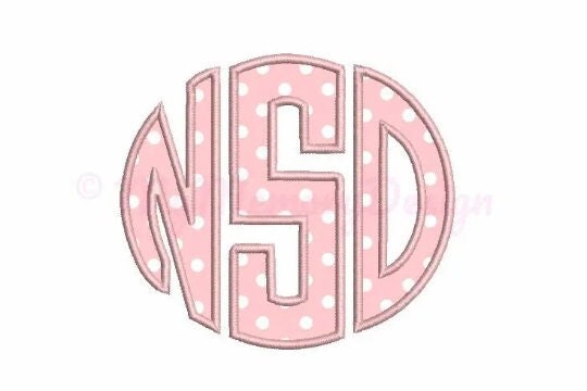 Pink Monogram Patch - Custom Patch - Letters Patch - Iron on patch - Sew on  patch - Applique patch