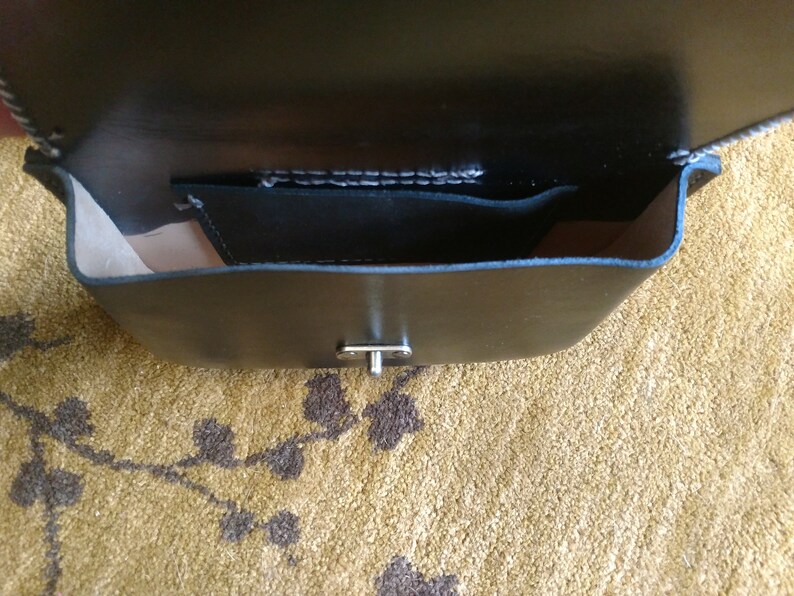 Custom made to order leather belt pouch.