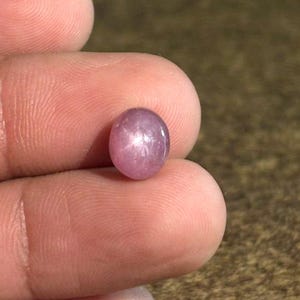Star Ruby Cabochon Gemstone, 6 Rays, 5.00 Carat, 9x7x6 MM