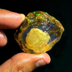 Pregnant Opal Raw, Natural Ethiopian Wet Opal Raw, Non-Hydrophane Ethiopian Opal Gemstone, Egg Opal Raw,