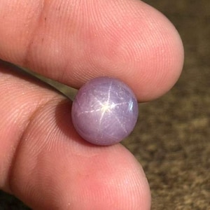 6 Rays Star Ruby Cabochon Gemstone, 10x10x8 MM, Hand Polished, A Grade