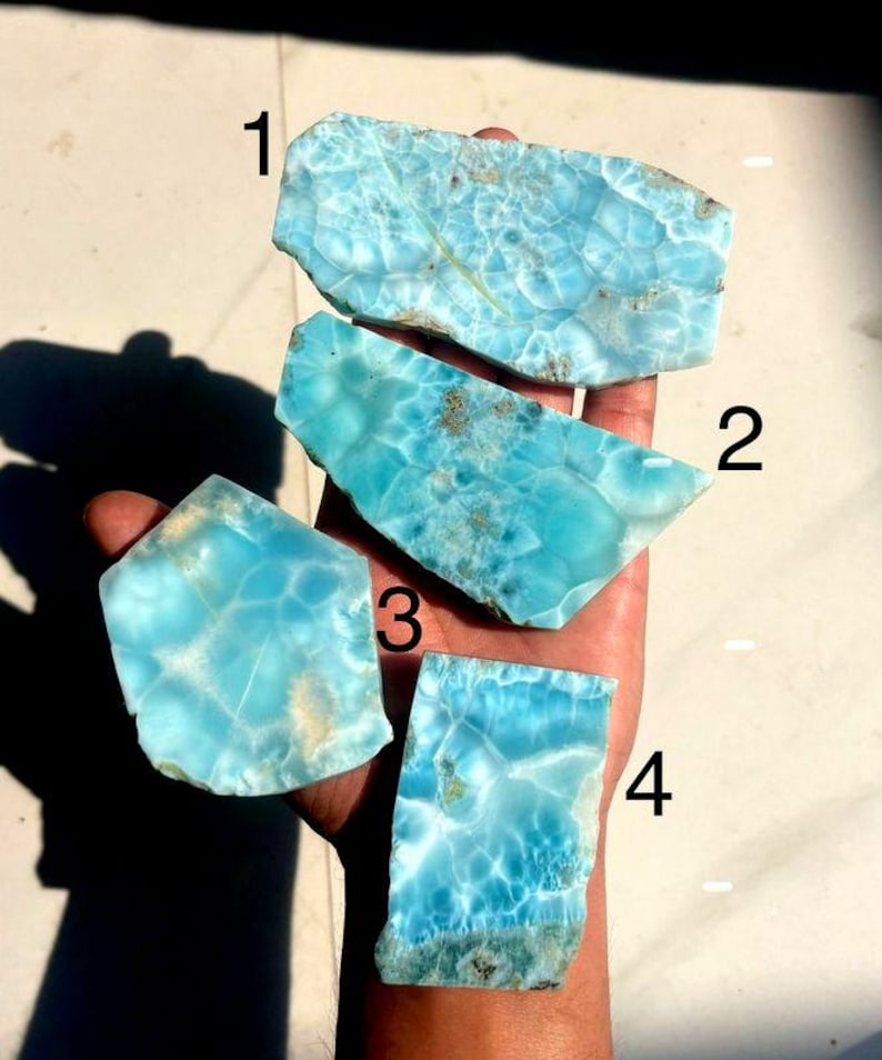 Natural Dominican Republic Larimar Raw, - Etsy