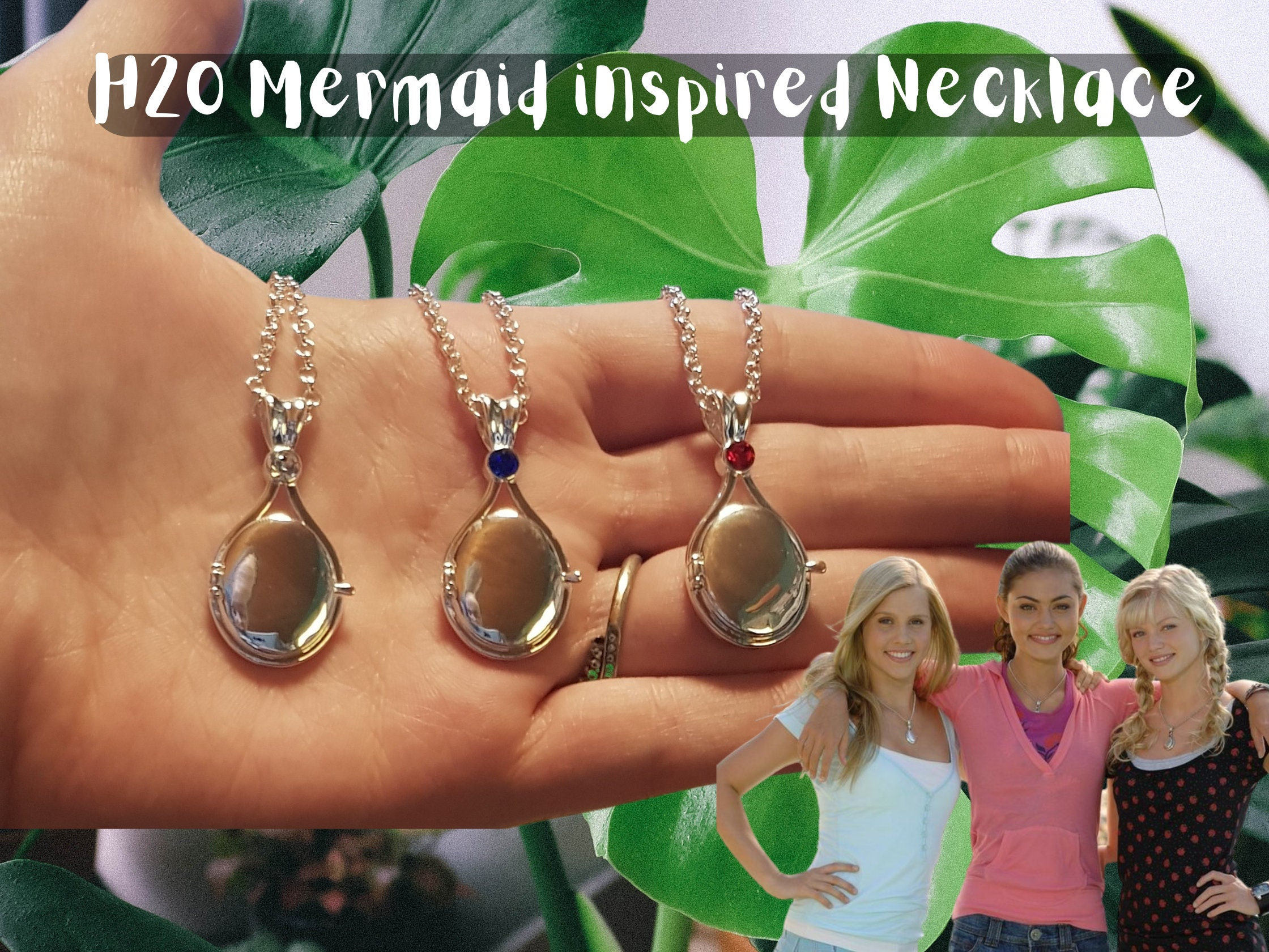 H2O Just Add Water Mermaid Medallion Pendant Amulet Necklace image