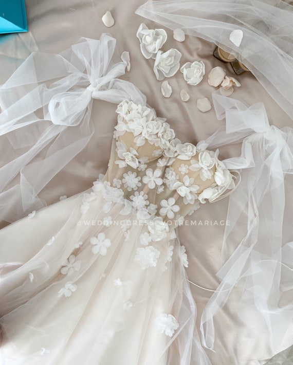 Modest / Simple Short Ivory Wedding Veils 2020 1 m Tulle Wedding