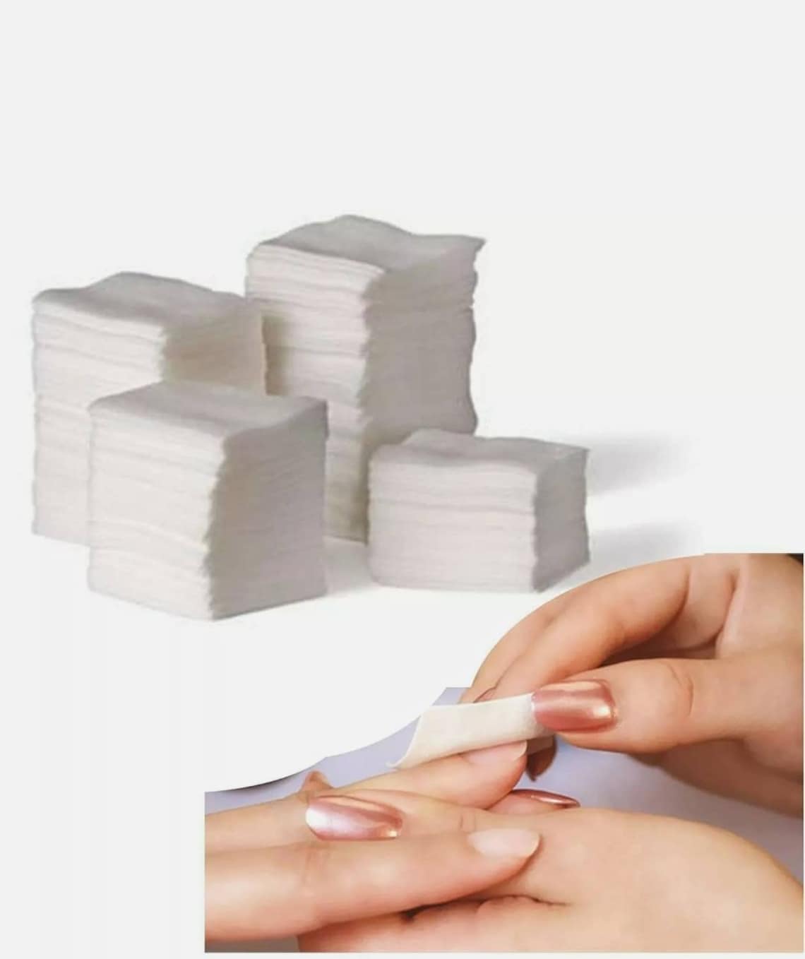 50 X Nail Soft Wipes Art Gel Acrylic Polish Remover Pedicure Etsy