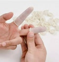 20 Finger Cots / Gloves Latex Rubber Protection Nails Waterproof Washproof