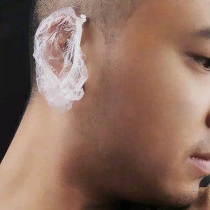 10 Clear Caps Bath Shower Dye Shampoo Water Ear Protector Cover image 2