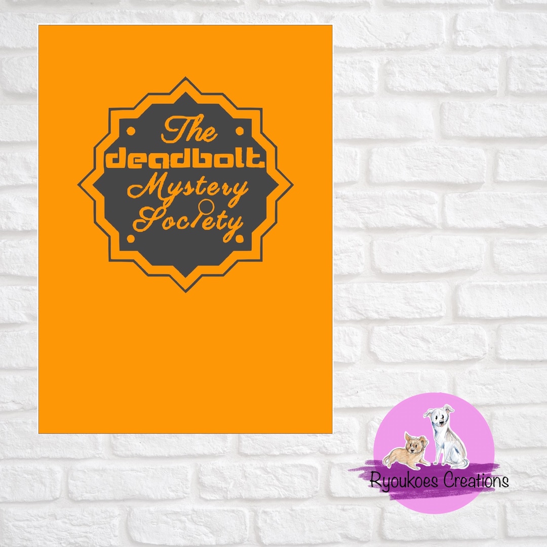 The Deadbolt Mystery Society Holder Folio Binder Etsy