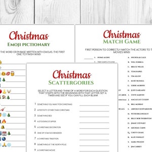 Christmas Party Game Bundle | Xmas Games | Christmas Games |Holiday Game Printable | Family Games | Printable Games | Instant Download