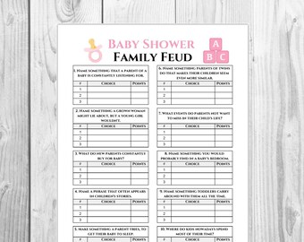 Baby Shower Family Game | Party Game Printable | Family Games | Printable Games | Instant Download