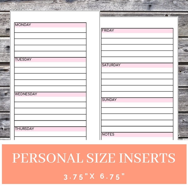 Personal Filofax - Etsy