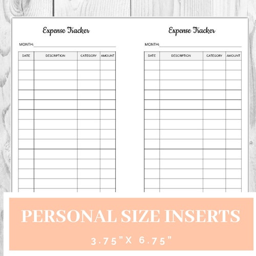 PERSONAL Budget Planner Printable Savings Tracker Expense - Etsy