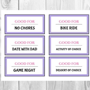 Unicorn Coupon Book 36 Filled Coupons Kid Reward valentine Gift ...