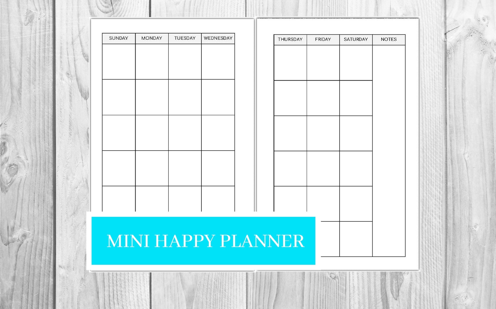 Happy Planner Mini Monthly Planner Inserts Printable Month Etsy
