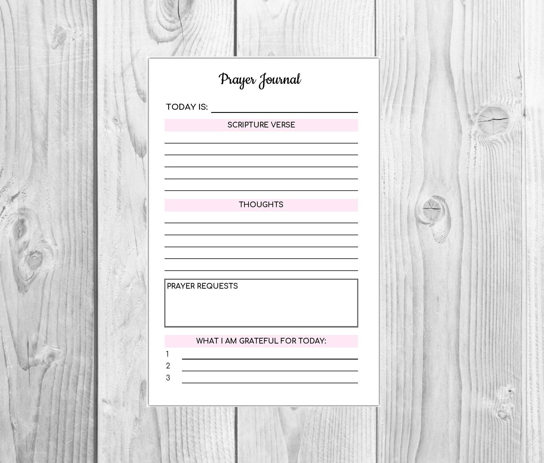 A5 Prayer Planner Printable Bible Study Christian Journal - Etsy