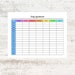 Daily Appointments Colorful Printable Editable Appointment - Etsy