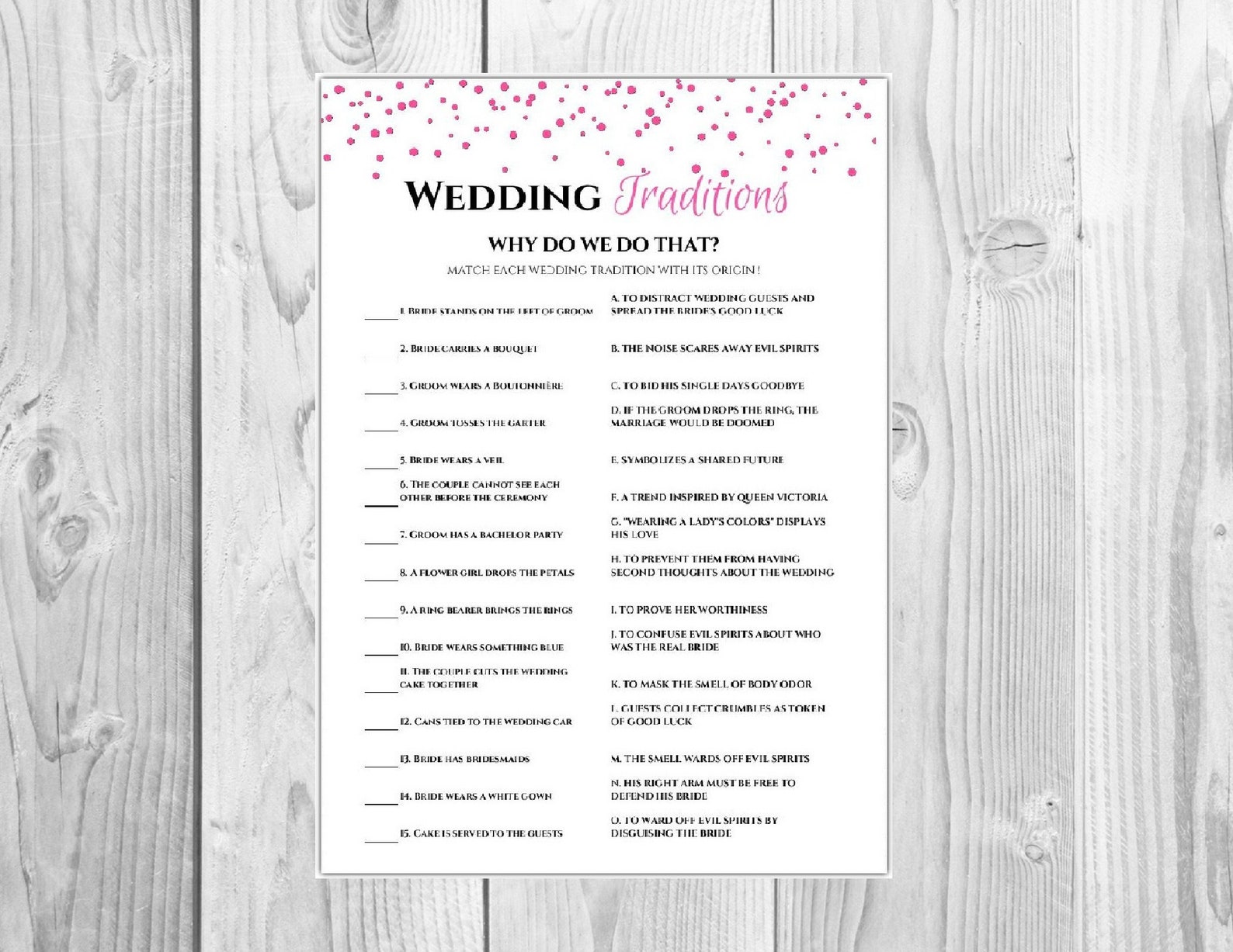 Pink Bridal Bundle Game Printable Bridal Shower Games - Etsy