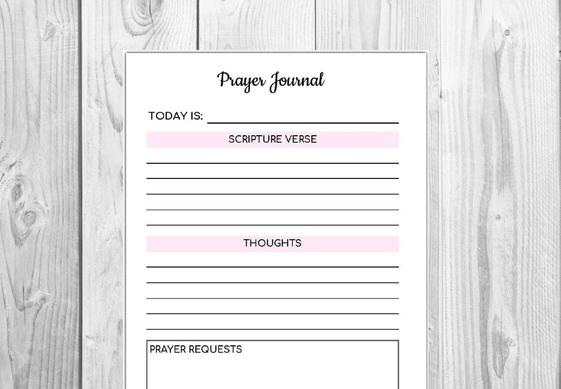A5 Prayer Planner Printable Bible Study Christian Journal - Etsy