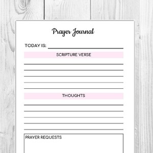 A5 Prayer Planner Printable | Bible Study | Christian Journal | INSTANT ...